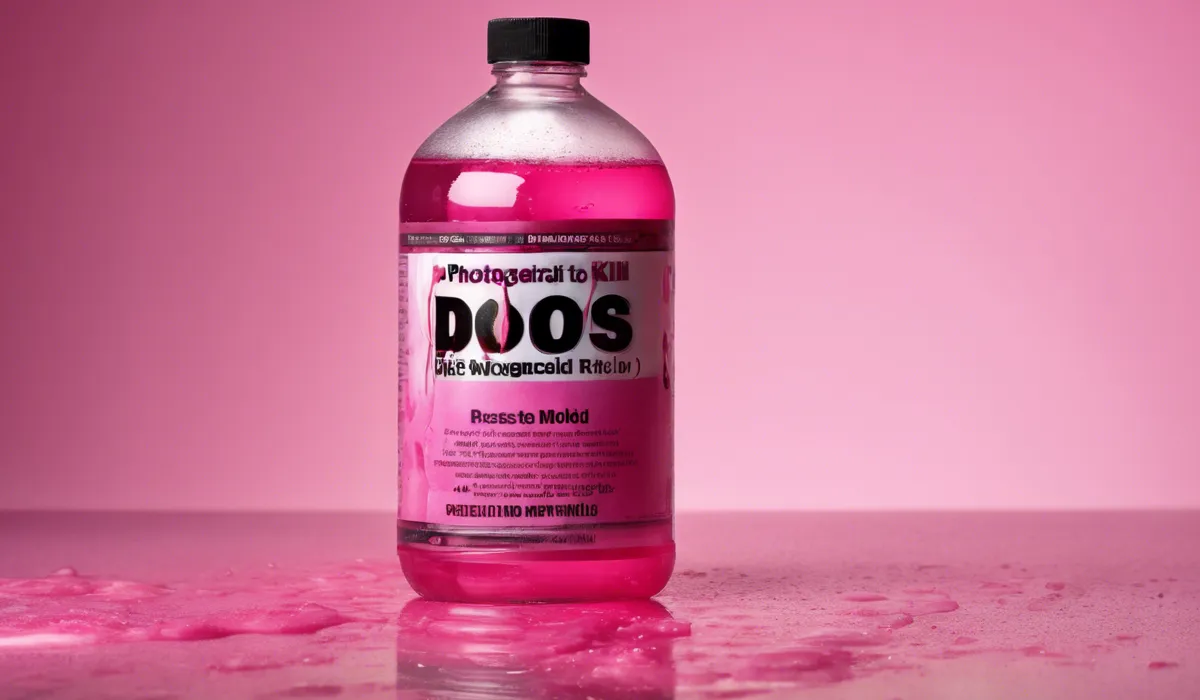 Application of Vinegar to Kill Pink Mold