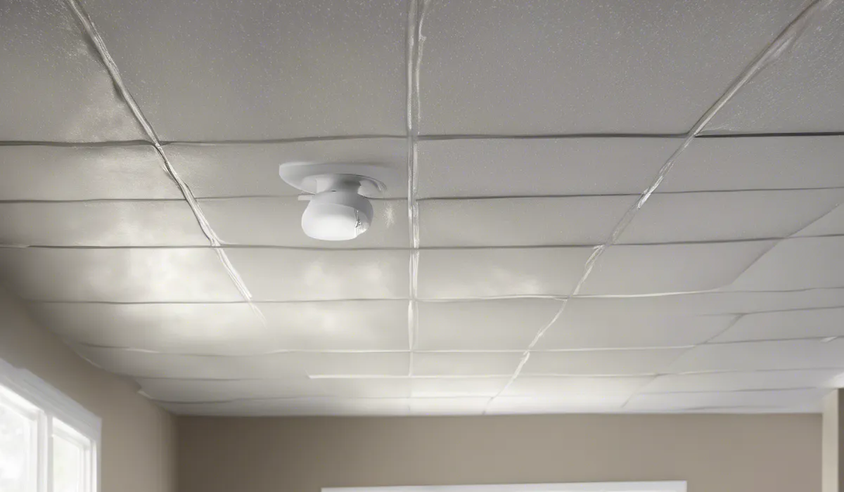 Preparing to Clean Mildew Off the Ceiling